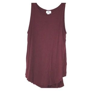 High neck Tank top. Old Navy. Size L. Burgandy